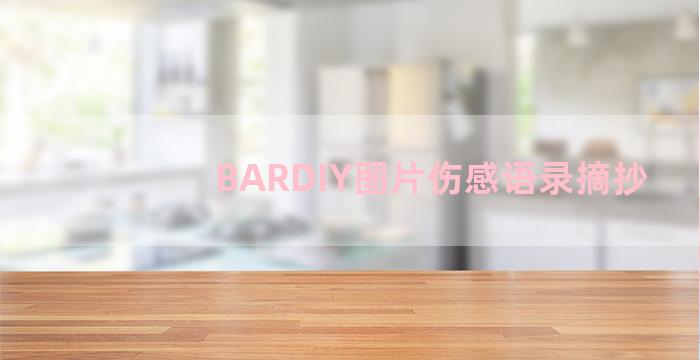 BARDIY图片伤感语录摘抄