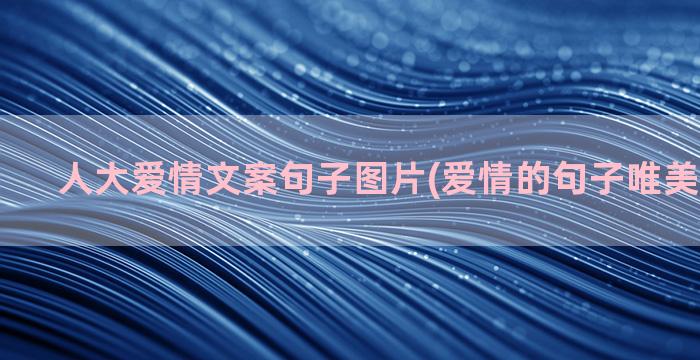 人大爱情文案句子图片(爱情的句子唯美短句文案)