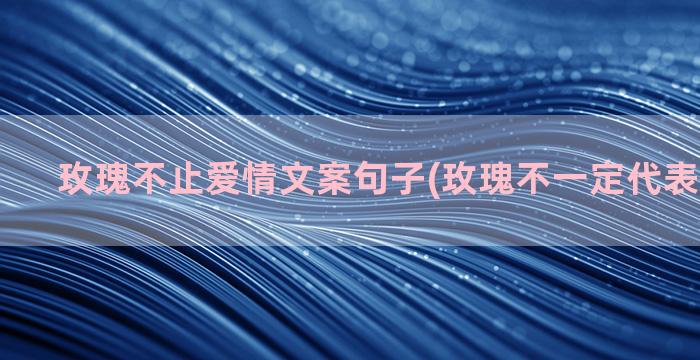 玫瑰不止爱情文案句子(玫瑰不一定代表爱情文案)