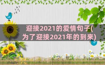 迎接2021的爱情句子(为了迎接2021年的到来)